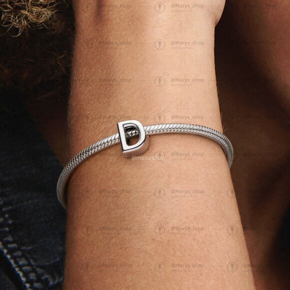 Pandora Letter D Alphabet Charm - Picture 5 of 6